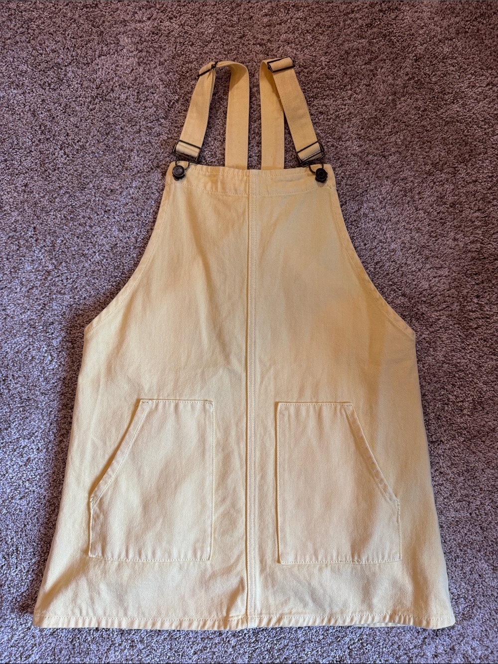 Sadie & Sage Sunny Yellow Cotton Pinafore Dress
